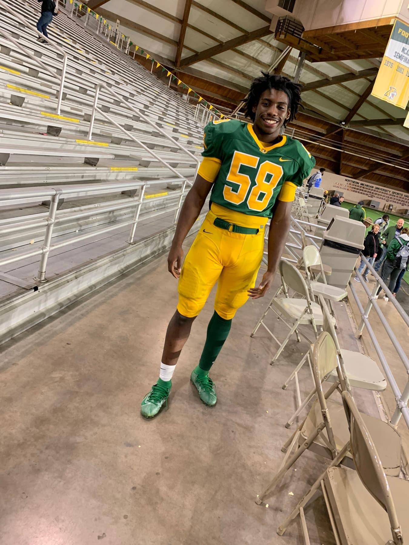 Northern Michigan football athlete